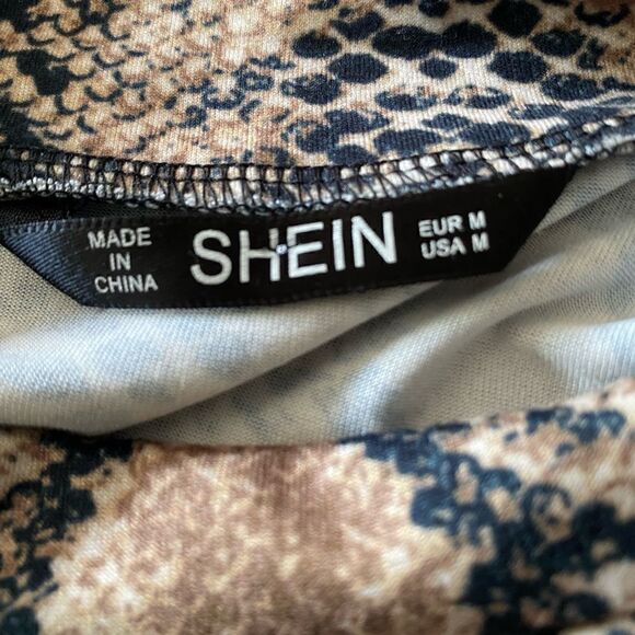 Shein Animal Pribt Cropped Top M - Picture 4 of 6